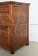 Antique bread holder sideboard in chestnut, Italy late 19th century