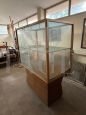 Pair of large vintage shop display cases