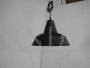 Industrial black metal funnel ceiling lamp, D35 - 1950