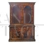 Victorian display bookcase or cupboard in walnut                            