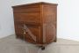 Antique bread holder sideboard in chestnut, Italy late 19th century