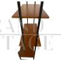 Vintage Scandinavian bookcase with iron and teak shelves