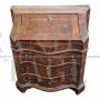 Antique Venetian Louis XIV briarwood dresser with drop-down top