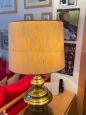 Table lamp by Goffredo Reggiani in brass with lampshade