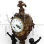 Antique Napoleon III gilt bronze clock - 19th century