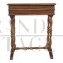 Antique walnut sewing table or dressing table