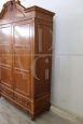 Antique late 19th century walnut wardrobe with two doors