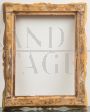 Antique Neapolitan Empire frame in gilded wood, carved and shaped