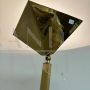 Vintage golden brass floor lamp, Italy 1970s