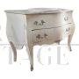 Baroque style bathroom vanity unit with sink and drawer