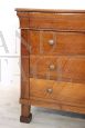 Antique chest of drawers in solid walnut from the 19th century