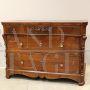 Louis Philippe capuchin chest of drawers in carved walnut, 19th century Italy