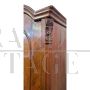 Pair of antique 19th century wardrobes with two doors in carved walnut