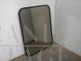 Vintage mirror with black lacquered beech frame, 1970s