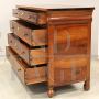 Classic capuchin antique chest of drawers from the Charles X era, 19th century Italy