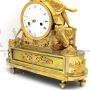 Antique clock from the Directoire period with Psyche in gilded bronze, 18th century France