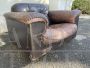 DS 101 reclining lounge chair by De Sede in brown leather, 1960s/70s