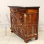 Small antique Empire chest of drawers in walnut, 19th century Italy