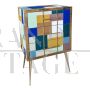 Small dresser in vintage style in Murano glass                            