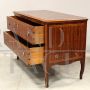 Antique Louis XV dresser in inlaid rosewood, 18th century Italy