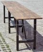 Large rustic table in solid fir