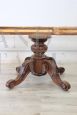 Antique table in solid walnut extendable up to 4 meters, mid-19th century