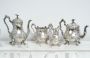 Antique Sheffield George III silver tea or coffee service, 19th century