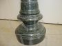 Antique pedestal column in green marble from the late 19th century