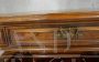 Antique four-door sideboard in walnut with a rounded shape, 19th century