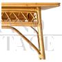 Bamboo and rattan desk in the style of Luis Sognot, Italy 1960s