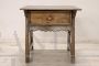 Antique rustic bedside table with drawer from the early 1900s