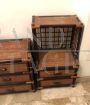 Pair of wicker chests of drawers