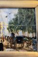 Turri - Painting with Ducale Park in Parma, oil on panel from the 20th century