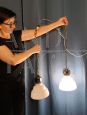 Pair of pendant lights designed by Foscarini for Diesel