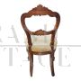 Set of 5 Louis Philippe style wooden chairs, 1960s