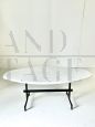 1960s design coffee table with Calacatta Carrara marble top