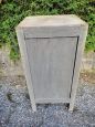 Vintage shabby chic bedside cabinet with frieze