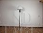 1960s floor lamp in chromed steel and glass