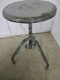 Industrial stool from the 1980s in iron