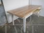 Vintage kitchen table in fir and larch wood, 1970s