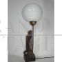 Office table lamp with eagle statuette, 1950s