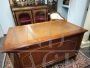 Antique 18th century Italian Lombard desk in inlaid walnut