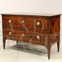 Louis XVI chest of drawers in inlaid walnut with thread, Italy 18th century