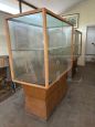 Pair of large vintage shop display cases