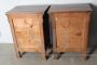 Pair of antique 19th century capuchin bedside tables in walnut