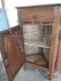 Notched sideboard in cherry wood, Venetian manufacture from the 50s