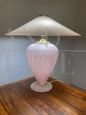 Lamp in lilac Murano glass and brass, 1970s