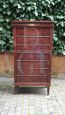 Antique mahogany veneered tallboy chest of drawers