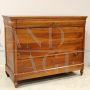 Antique capuchin dresser in walnut from the Louis Philippe era, 19th century Italy