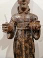 Sculpture of a Franciscan saint from the 14th century